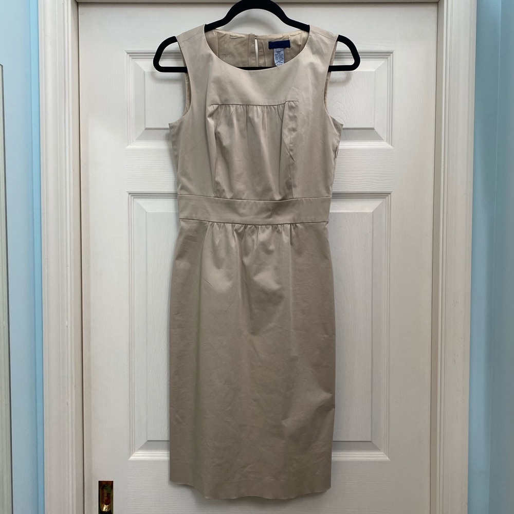 J Crew Sheath Tan Dress